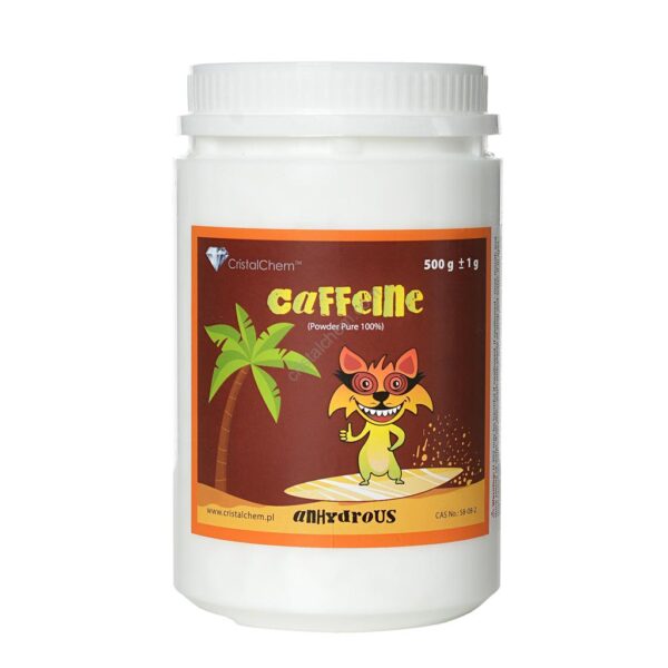 Caffeine Anhydrous 500g - Powder Pure 100%  Reagent CAS NO.:58-08-2