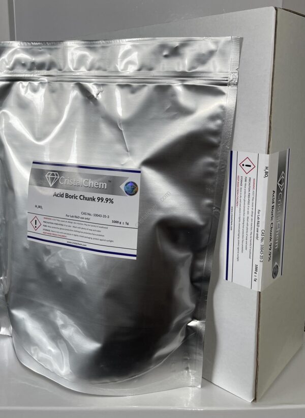 Boric Acid CHUNK 5kg - 99.9% Oily Reagent  CAS No.: 10043-35-3 - Image 3