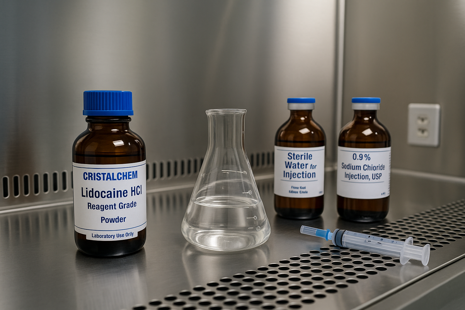 Rehydration & Sterile Prep — Lidocaine HCl Regulatory Checklist
